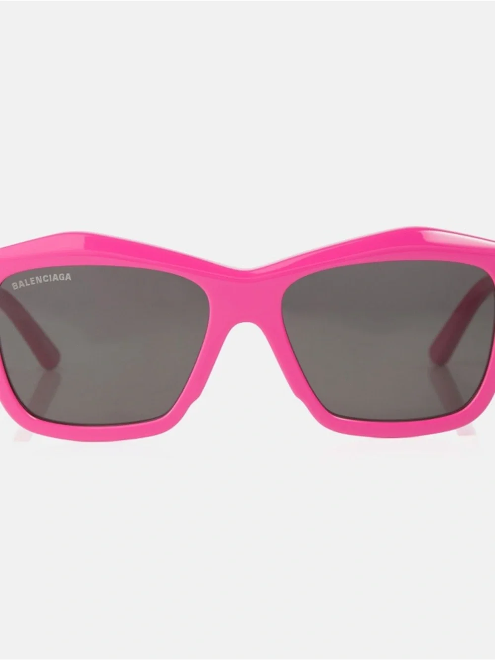Balenciaga Bright Pink Square Sunglasses